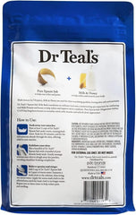 Dr. Teal's Pure Epsom Salt Soaking Solution Gift Set (3 Pack, 3lbs ea.) - Soothe & Sleep with Lavender, Hemp Seed Essential Oils Blend, Soften & Nourish with Milk & Honey - Relieve Stress at Home