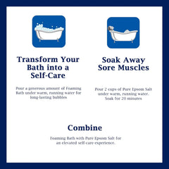 Dr Teal's Epsom Salt Soaking Solution and Foaming Bath with Pure Epsom Salt, Eucalyptus 3 Pound Bags, and 34 Ounce Bottle