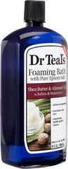 Dr. Teal's Lavender & Shea Butter Foaming Bath Gift Set (2 Pack, 34oz Ea) - Soothe & Sleep Lavender, Soften & Moisturize Shea Butter & Almond Oil - Essential Oils Blended with Pure Epsom Salt