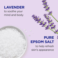 Dr. Teal's Epsom Salt Soaking Solution and Foaming Bath with Pure Epsom Salt Combo Pack, Lavender