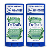 Dr. Teals Eucalyptus Deodorant Gift Set (2 Pack, 2.5oz Ea.) - Eucalyptus Essential Oils with Shea Butter & Arrowroot Powder - Aluminum, Paraben, & Phthalate Free - Dermatologist Tested