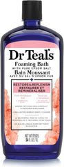 Dr Teal's Restore & Replenish Pure Epsom Salt & Essential Oils Pink Himalayan Foaming Bath 34 oz