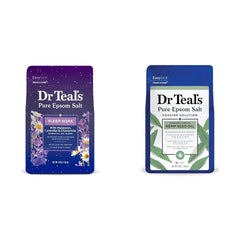 Dr Teal's Epsom Salt Soak Bundle with Melatonin & Hemp Seed Oils, 3 lbs Each
