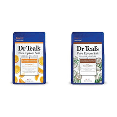 Dr Teal's Epsom Salt Soaks with Vitamin C & Citrus and Coconut Oil, 3 lbs Each