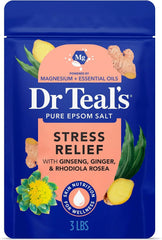 Dr Teal's Epsom Salt Magnesium Soak, Stress Relief with Essential Oils, 3 lbs