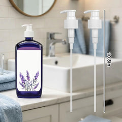 2Pcs Replacement Pump Distributor Compatible with Dr Teal's Foaming Bath 34 fl oz, Shampoo Conditioner Pump Distributor for Bottle