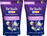 Dr. Teal's Kids' Gentle Sleep Soak with Pure Epsom Salt & Melatonin - (2 Pack, 2lbs Ea.) - Coconut and Other Essential Oils Relieve Stress & Soothe The Body - Hypoallergenic & Paraben Free