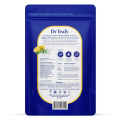Dr Teal's Pure Epsom Magnesium Salt Soak, Prebiotic Lemon Balm & Essential Oil, 3 lbs (Pack of 4)