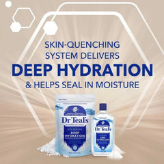 Dr Teal's Skin Renewal Deep Hydration Blended Salt Soak and Serum Foaming Bath, Limited Edition