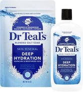 Dr Teal's Skin Renewal Deep Hydration Blended Salt Soak and Serum Foaming Bath, Limited Edition