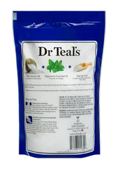 Dr Teal's Pure Epsom Salt Cooling Foot Soak, Refresh & Revitalize with Peppermint & Baking Soda, 2 lbs