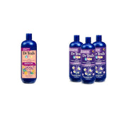 Dr Teal's Kids 3-in-1 Elderberry Bath: Bubble Bath, Body Wash & Shampoo, 20 fl oz. & Kids 3-in-1 Sleep Bath: Bubble Bath, Body Wash & Shampoo with Melatonin & Essential Oil, 20 fl oz (Pack of 3)