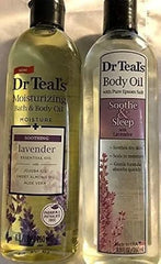 Dr Teal's Moisturizing Bath and Body Oil, Soothe & Sleep with Lavender Essential Oil, 8.8 fl oz