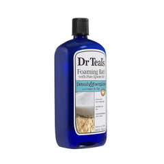 Dr Teal's Foaming Bath with Pure Epsom Salt, Detoxify & Energize with Ginger & Clay, 34 Ounces