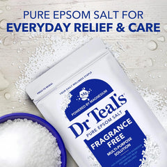 Dr Teal's Epsom Salt Magnesium Soak, Fragrance Free, 4 lbs