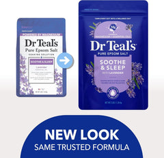 Dr Teal's Epsom Salt Soaking Solution, Soothe & Sleep, Lavender, 3lbs