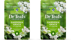 Dr Teal's Epsom Salt Magnesium Soak, Gardenia Grace, 3 lbs (Pack of 2)