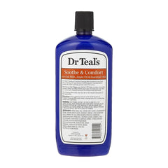 Dr Teal's Foaming Bath with Pure Epsom Salt, Soothe & Comfort with Oat Milk & Argan Oil, 34 fl oz