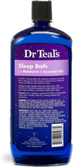 Dr Teal's Foaming Bath Variety Gift Set (2 Pack, 34oz Ea) - Melatonin Sleep Bath, Nourish & Protect with Coconut Oil - Essential Oils Blended with Pure Epsom Salt Ease Pain & Promote Better Sleep