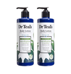 Dr. Teal's Body Lotion Moisture Rejuvenating Eucalyptus & Spearmint, 16 fl oz Pack of 2