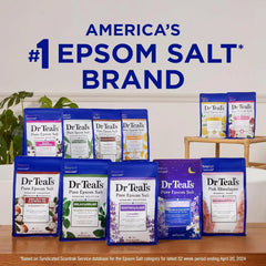 Dr Teal's Lavender Essential Oil Epsom Salt and Foaming Bath Sampler Set, 2 Piece