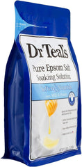 Dr. Teal's Epsom Salt Bath Variety Gift Set (2 Pack, 3lbs Ea.) - Soothe & Sleep with Lavender, Soften & Nourish with Milk & Honey - Essential Oils Moisturize Skin & Ease Aches & Pains