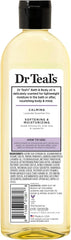 Dr Teal's Moisturizing Bath and Body Oil, Soothe & Sleep with Lavender Essential Oil, 8.8 fl oz