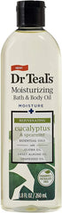 Dr. Teals Bath & Body Oil Variety Gift Set (3 Pack, 8.8oz Ea.) - Rejuvenating Eucalyptus, Ultra Rich Shea Butter, & Nourishing Coconut Oil - Essential Oils Hydrate Skin & Alleviate Stress