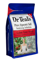 Dr Teal's Epsom Salts Calm Your Mind (Ashwagandha) 3Lb 1.36Kg (Pack of 2)