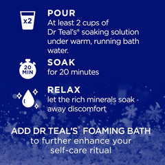 Dr Teal's Epsom Salt Magnesium Soak, Snowy Night, 3 lbs