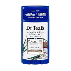 Dr. Teals Deodorant Variety Gift Set (2 Pack, 2.65oz Ea.) - Eucalyptus, & Coconut Oil - Essential Oils, Shea Butter & Magnesium Help Absorb Moisture & Keep Skin Clean & Healthy