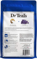 Dr Teal's Epsom Salt Bath Combo 4-Pack (12 lbs Total), Pre and Post Workout with Magnesium Sulfate and Menthol, and Soothe & Sleep with Lavender