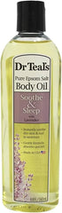 Dr Teal's Moisturizing Bath and Body Oil, Soothe & Sleep with Lavender Essential Oil, 8.8 fl oz