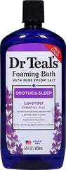Dr Teal’s Foaming Bath with Pure Epsom Salt, Soothe & Sleep with Lavender, 34 Ounces (Packaging May Vary)