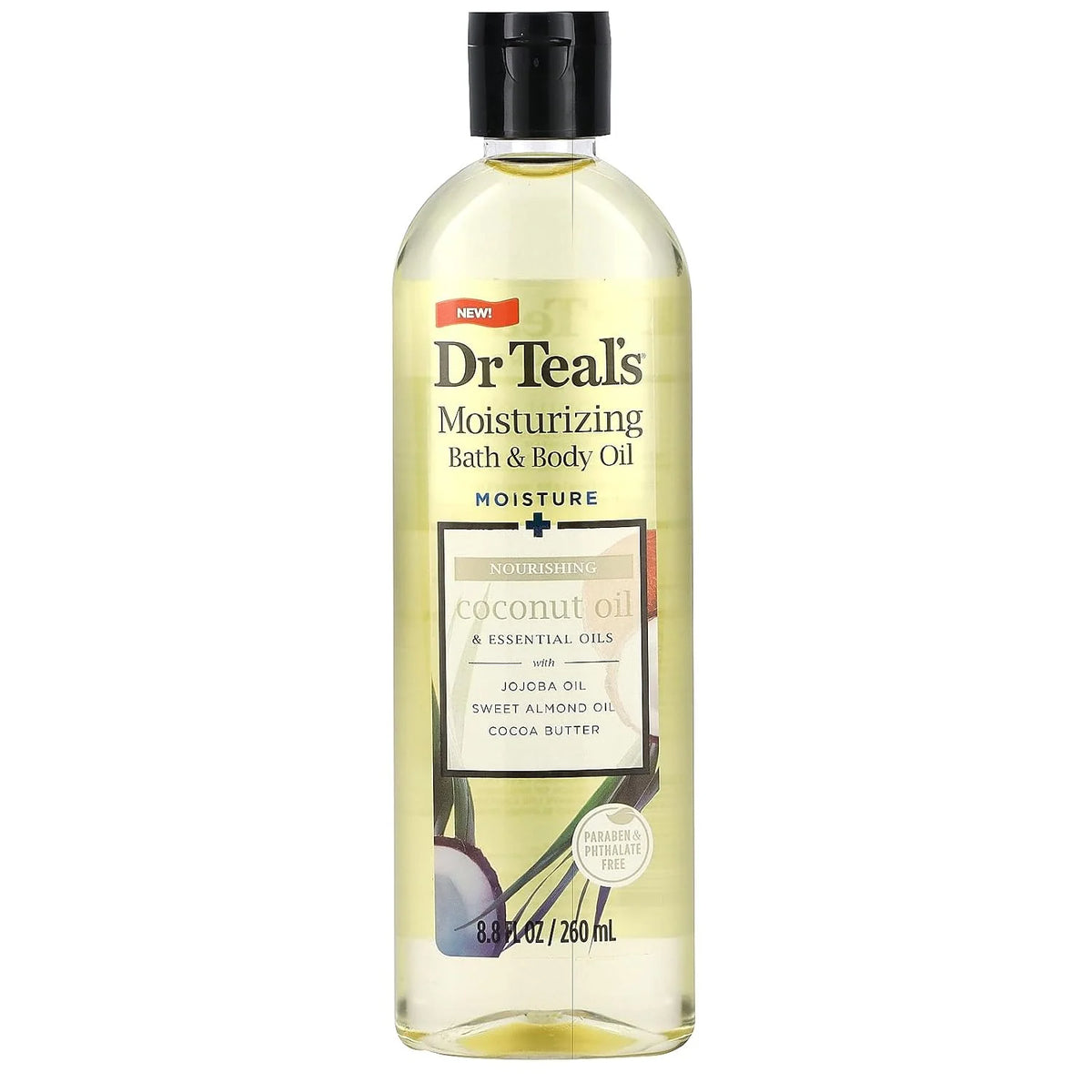 NEW Dr Teal's Coconut Bath & Body Oil 8.8oz - 2-Pack