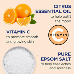 Dr Teal's Epsom Salt Soaks with Vitamin C & Citrus and Coconut Oil, 3 lbs Each