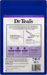 Dr Teals Lavender Foaming Bath and Salt Combo (2 Foaming Bath, 2 Salt) - Soothe & Sleep with Lavender - Two 34 oz Foaming Bath and Two 48 oz Bags of Epsom Salt