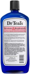 Dr Teal's Pink Himalayan Salt Foam Bath Gift Set (3 Pack, 34oz Ea.) - Essential Bergamot & Sweet Orange Oils Blended with Pure Epsom Salt Soothes The Senses & Provides Relief from Stress