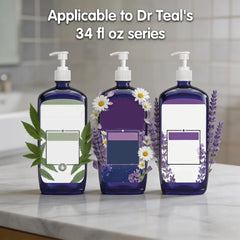 2Pcs Replacement Pump Distributor Compatible with Dr Teal's Foaming Bath 34 fl oz, Shampoo Conditioner Pump Distributor for Bottle