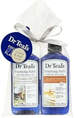 Dr Teal's Foaming Bath with Pure Epsom Salt Gift Set, Coconut Oil and Soothe & Comfort, 3 Fl Oz Each