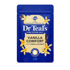 Dr Teal's Epsom Salt Magnesium Soak, Vanilla Comfort, 3 lbs