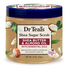 Dr. Teal's Shea Sugar Scrub Shea Butter & Almond Oil 19 Ounce Jar