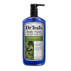 Dr Teal's Body Wash, Relax & Relief with Eucalyptus & Spearmint 24 fl oz (Pack of 2)