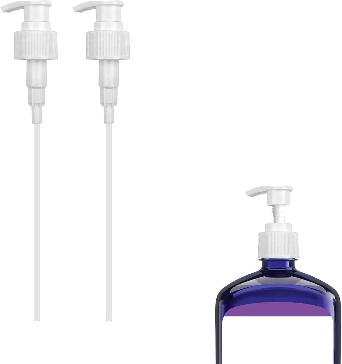 2Pcs Replacement Pump Distributor Compatible with Dr Teal's Foaming Bath 34 fl oz, Shampoo Conditioner Pump Distributor for Bottle