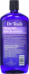 Dr Teal's Foaming Bath With Pure Epsom Salt Sleep Bath With Melatonin & Essential Oils 34 FL OZ (Pack of 2)