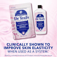Dr Teal's Skin Renewal Elasticity Boost Serum Foaming Bath, 24 fl oz