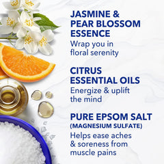Dr Teal's Epsom Salt Magnesium Soak, Gardenia Grace, 3 lbs (Pack of 2)